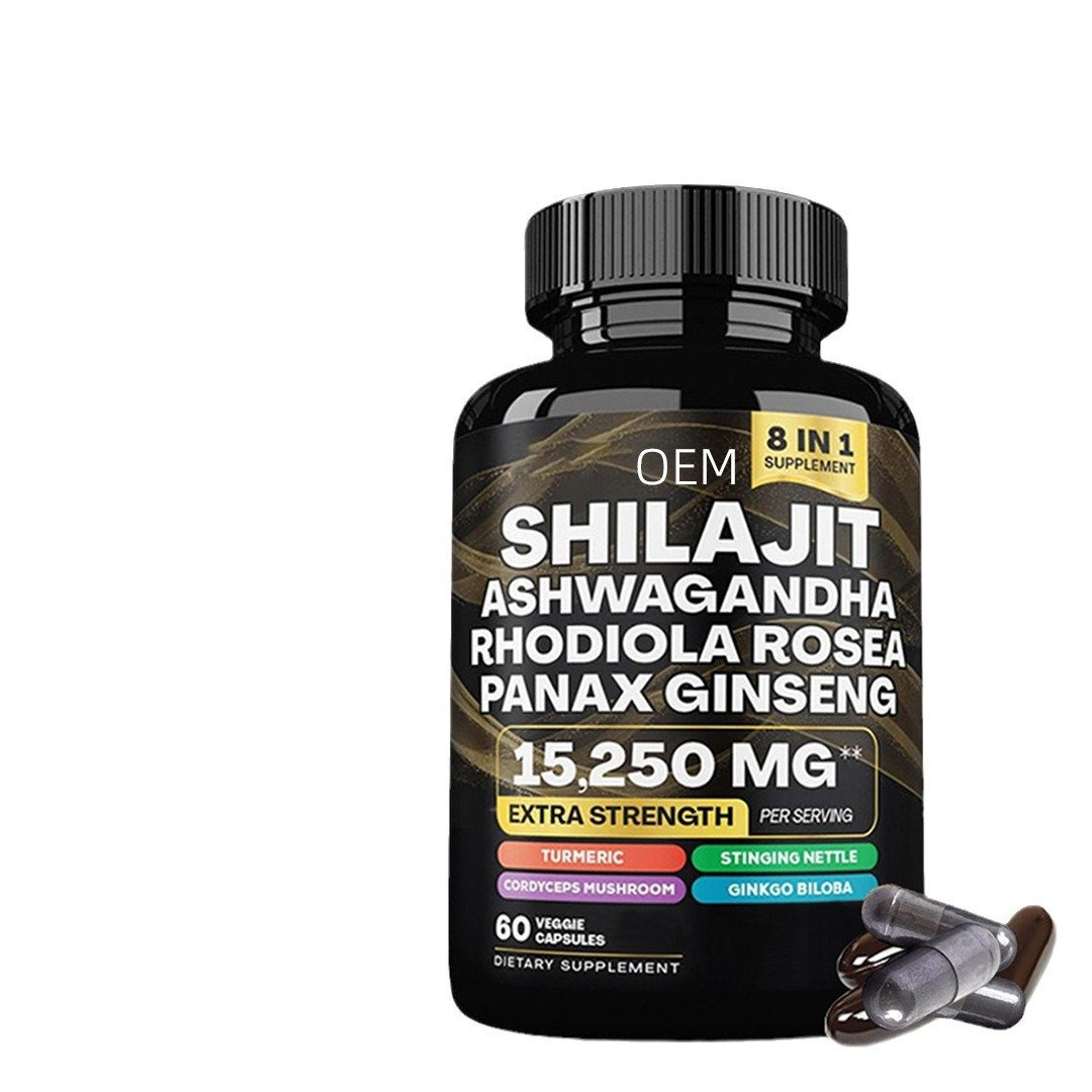 Shilajit + 8-in-1 Herbal Complex – Maximum Strength Capsules (60 pcs)